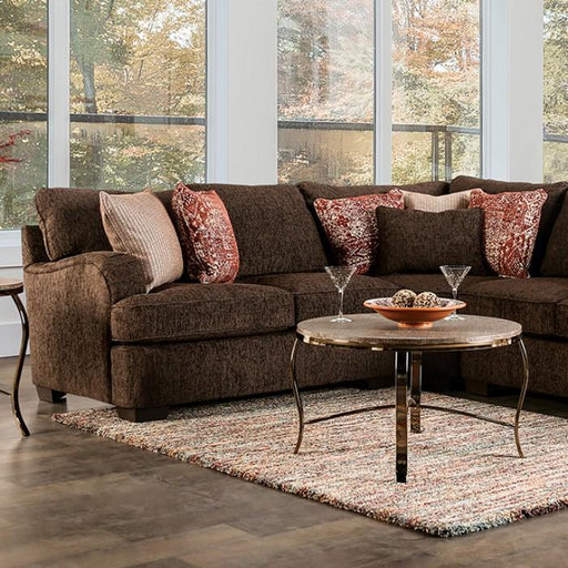 WANSTEAD Sectional, Dark Brown/Rust - Premium Sectional from FOA East - Just $2962.05! Shop now at Furniture Wholesale Plus  We are the best furniture store in Nashville, Hendersonville, Goodlettsville, Madison, Antioch, Mount Juliet, Lebanon, Gallatin, Springfield, Murfreesboro, Franklin, Brentwood