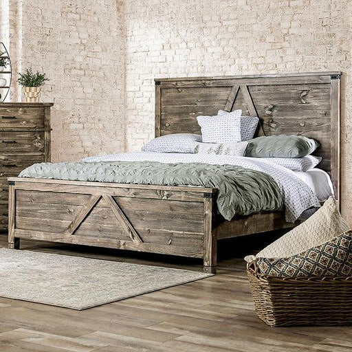 WOODBURN E.King Bed, Ash Brown - Premium Bed from FOA East - Just $1641.90! Shop now at Furniture Wholesale Plus  We are the best furniture store in Nashville, Hendersonville, Goodlettsville, Madison, Antioch, Mount Juliet, Lebanon, Gallatin, Springfield, Murfreesboro, Franklin, Brentwood