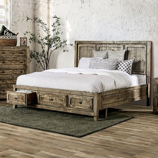 WOODBURN Queen Bed, Ash Brown - Premium Bed from FOA East - Just $1312.35! Shop now at Furniture Wholesale Plus  We are the best furniture store in Nashville, Hendersonville, Goodlettsville, Madison, Antioch, Mount Juliet, Lebanon, Gallatin, Springfield, Murfreesboro, Franklin, Brentwood