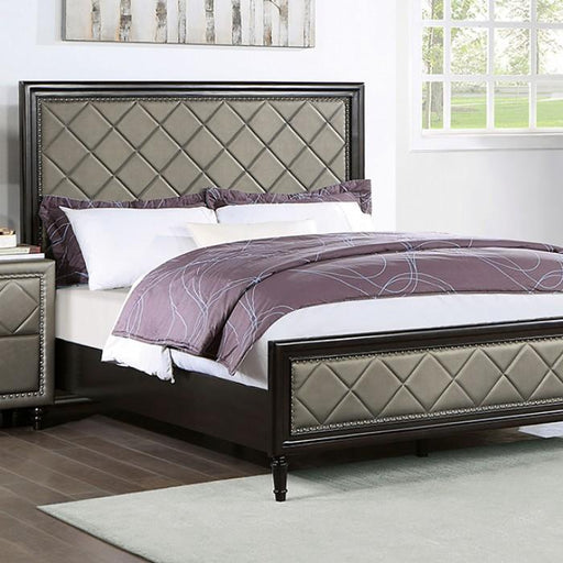 XANDRIA Cal.King Bed, Espresso - Premium Bed from FOA East - Just $842.40! Shop now at Furniture Wholesale Plus  We are the best furniture store in Nashville, Hendersonville, Goodlettsville, Madison, Antioch, Mount Juliet, Lebanon, Gallatin, Springfield, Murfreesboro, Franklin, Brentwood