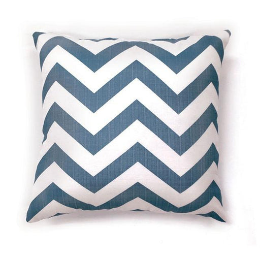 ZOE 18" X 18" Pillow, Blue Chevron (2/CTN) - Premium Pillow from FOA East - Just $44.85! Shop now at Furniture Wholesale Plus  We are the best furniture store in Nashville, Hendersonville, Goodlettsville, Madison, Antioch, Mount Juliet, Lebanon, Gallatin, Springfield, Murfreesboro, Franklin, Brentwood