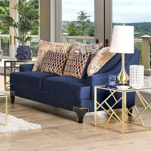 Sisseton Navy Love Seat - Premium Loveseat from FOA East - Just $1622.40! Shop now at Furniture Wholesale Plus  We are the best furniture store in Nashville, Hendersonville, Goodlettsville, Madison, Antioch, Mount Juliet, Lebanon, Gallatin, Springfield, Murfreesboro, Franklin, Brentwood