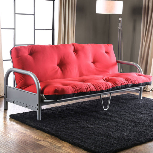 Aksel Black/Red Futon Mattress, Black & Red - Premium Futon Mattress from FOA East - Just $208.65! Shop now at Furniture Wholesale Plus  We are the best furniture store in Nashville, Hendersonville, Goodlettsville, Madison, Antioch, Mount Juliet, Lebanon, Gallatin, Springfield, Murfreesboro, Franklin, Brentwood