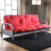 Aksel Black/Red Futon Mattress, Black & Red - Premium Futon Mattress from FOA East - Just $208.65! Shop now at Furniture Wholesale Plus  We are the best furniture store in Nashville, Hendersonville, Goodlettsville, Madison, Antioch, Mount Juliet, Lebanon, Gallatin, Springfield, Murfreesboro, Franklin, Brentwood