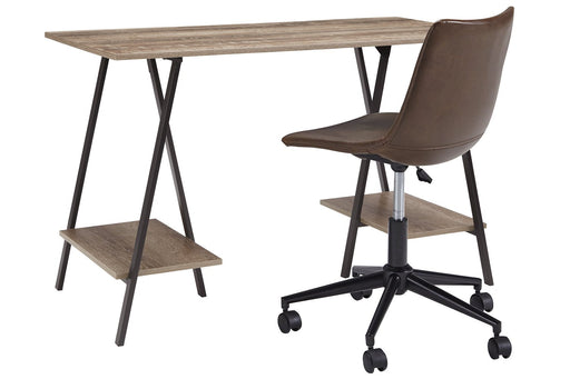 Bertmond Home Office Desk with Chair - Premium Home Office Set from Ashley Furniture - Just $241.33! Shop now at Furniture Wholesale Plus  We are the best furniture store in Nashville, Hendersonville, Goodlettsville, Madison, Antioch, Mount Juliet, Lebanon, Gallatin, Springfield, Murfreesboro, Franklin, Brentwood