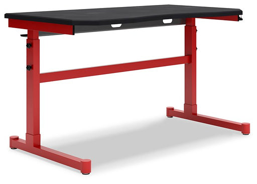 Lynxtyn Adjustable Height Home Office Desk - Premium Desk from Ashley Furniture - Just $218.38! Shop now at Furniture Wholesale Plus  We are the best furniture store in Nashville, Hendersonville, Goodlettsville, Madison, Antioch, Mount Juliet, Lebanon, Gallatin, Springfield, Murfreesboro, Franklin, Brentwood