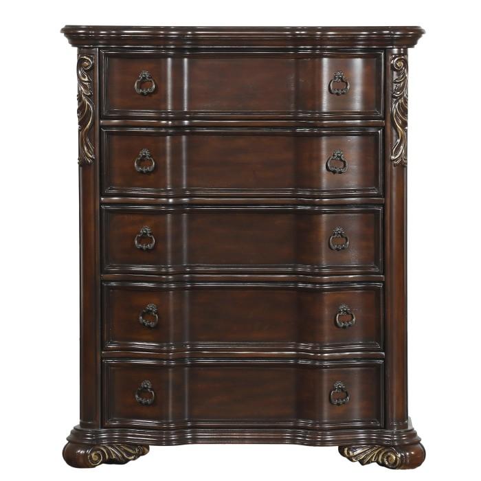 Homelegance Royal Highlands 5 Drawer Chest in Rich Cherry 1603-9 - Premium Chest from Homelegance (Titan Warehouse) - Just $799.50! Shop now at Furniture Wholesale Plus  We are the best furniture store in Nashville, Hendersonville, Goodlettsville, Madison, Antioch, Mount Juliet, Lebanon, Gallatin, Springfield, Murfreesboro, Franklin, Brentwood
