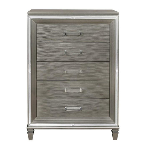 Homelegance Tamsin Chest in Silver Grey Metallic 1616-9 - Premium Chest from Homelegance (Titan Warehouse) - Just $585! Shop now at Furniture Wholesale Plus  We are the best furniture store in Nashville, Hendersonville, Goodlettsville, Madison, Antioch, Mount Juliet, Lebanon, Gallatin, Springfield, Murfreesboro, Franklin, Brentwood