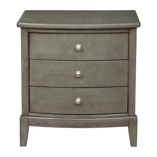 Homelegance Cotterill 3 Drawer Nightstand in Gray 1730GY-4 - Premium Nightstand from Homelegance (Titan Warehouse) - Just $212.55! Shop now at Furniture Wholesale Plus  We are the best furniture store in Nashville, Hendersonville, Goodlettsville, Madison, Antioch, Mount Juliet, Lebanon, Gallatin, Springfield, Murfreesboro, Franklin, Brentwood
