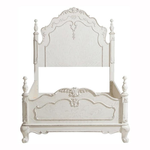 Homelegance Cinderella Twin Poster Bed in Antique White 1386TNW-1* - Premium Bed from Homelegance (Titan Warehouse) - Just $446.55! Shop now at Furniture Wholesale Plus  We are the best furniture store in Nashville, Hendersonville, Goodlettsville, Madison, Antioch, Mount Juliet, Lebanon, Gallatin, Springfield, Murfreesboro, Franklin, Brentwood