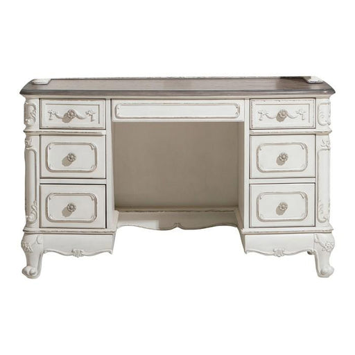 Homelegance Cinderella Writing Desk in Antique White with Grey Rub-Through 1386NW-11 - Premium Desk from Homelegance (Titan Warehouse) - Just $692.25! Shop now at Furniture Wholesale Plus  We are the best furniture store in Nashville, Hendersonville, Goodlettsville, Madison, Antioch, Mount Juliet, Lebanon, Gallatin, Springfield, Murfreesboro, Franklin, Brentwood