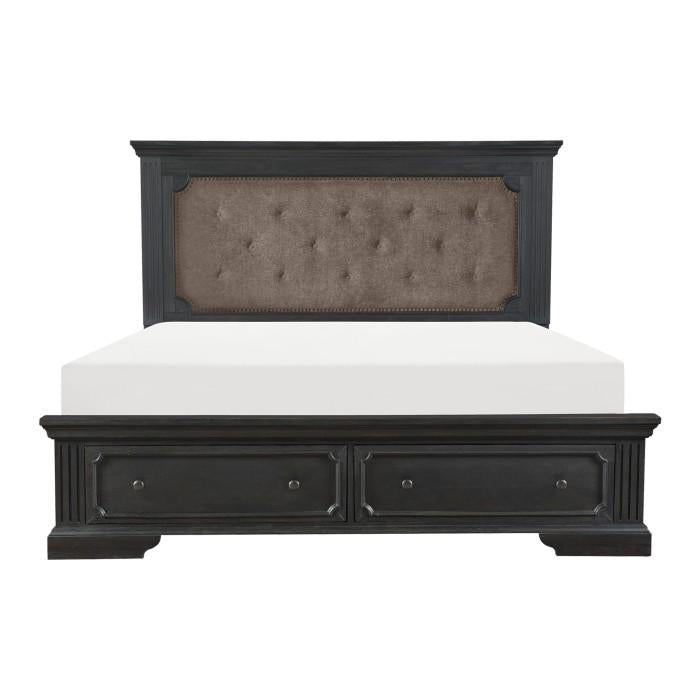 Homelegance Bolingbrook King Upholstered Storage Platform Bed in Coffee 1647K-1EK* - Premium Bed from Homelegance (Titan Warehouse) - Just $1031.55! Shop now at Furniture Wholesale Plus  We are the best furniture store in Nashville, Hendersonville, Goodlettsville, Madison, Antioch, Mount Juliet, Lebanon, Gallatin, Springfield, Murfreesboro, Franklin, Brentwood