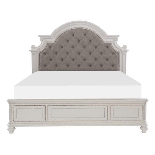 Homelegance Baylesford King Upholstered Panel Bed in Antique White 1624KW-1EK* - Premium Bed from Homelegance (Titan Warehouse) - Just $953.55! Shop now at Furniture Wholesale Plus  We are the best furniture store in Nashville, Hendersonville, Goodlettsville, Madison, Antioch, Mount Juliet, Lebanon, Gallatin, Springfield, Murfreesboro, Franklin, Brentwood