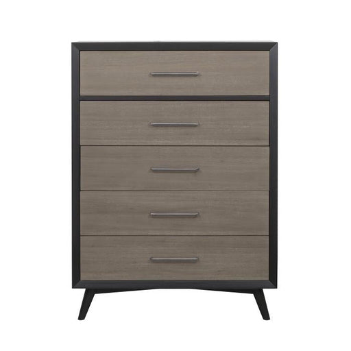 Homelegance Raku 5 Drawer Chest in Gray 1711-9 - Premium Chest from Homelegance (Titan Warehouse) - Just $602.55! Shop now at Furniture Wholesale Plus  We are the best furniture store in Nashville, Hendersonville, Goodlettsville, Madison, Antioch, Mount Juliet, Lebanon, Gallatin, Springfield, Murfreesboro, Franklin, Brentwood