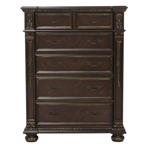 Homelegance Catalonia 5 Drawer Chest in Cherry 1824-9 - Premium Chest from Homelegance (Titan Warehouse) - Just $721.50! Shop now at Furniture Wholesale Plus  We are the best furniture store in Nashville, Hendersonville, Goodlettsville, Madison, Antioch, Mount Juliet, Lebanon, Gallatin, Springfield, Murfreesboro, Franklin, Brentwood