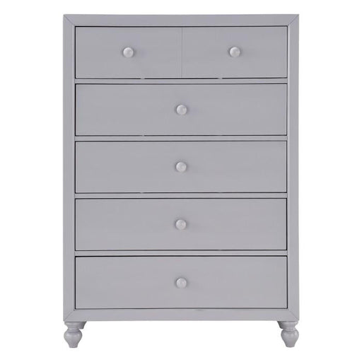 Homelegance Wellsummer 5 Drawer Chest in Gray 1803GY-9 - Premium Chest from Homelegance (Titan Warehouse) - Just $487.50! Shop now at Furniture Wholesale Plus  We are the best furniture store in Nashville, Hendersonville, Goodlettsville, Madison, Antioch, Mount Juliet, Lebanon, Gallatin, Springfield, Murfreesboro, Franklin, Brentwood