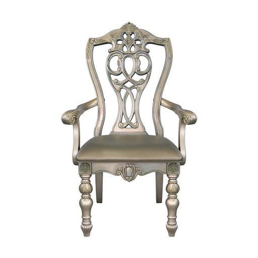 Homelegance Catalonia Arm Chair in Platinum Gold (Set of 2) - Premium Arm Chair from Homelegance (Titan Warehouse) - Just $234! Shop now at Furniture Wholesale Plus  We are the best furniture store in Nashville, Hendersonville, Goodlettsville, Madison, Antioch, Mount Juliet, Lebanon, Gallatin, Springfield, Murfreesboro, Franklin, Brentwood