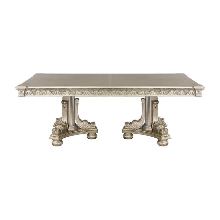 Homelegance Catalonia Dining Table in Platinum Gold 1824PG-112* - Premium Dining Table from Homelegance (Titan Warehouse) - Just $1246.05! Shop now at Furniture Wholesale Plus  We are the best furniture store in Nashville, Hendersonville, Goodlettsville, Madison, Antioch, Mount Juliet, Lebanon, Gallatin, Springfield, Murfreesboro, Franklin, Brentwood