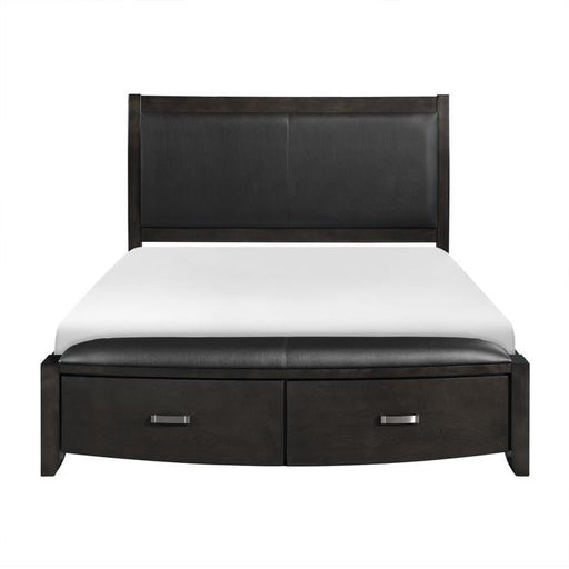 Homelegance Lyric King Sleigh Storage Bed in Brownish Gray 1737KNGY-1EK - Premium Bed from Homelegance (Titan Warehouse) - Just $1136.85! Shop now at Furniture Wholesale Plus  We are the best furniture store in Nashville, Hendersonville, Goodlettsville, Madison, Antioch, Mount Juliet, Lebanon, Gallatin, Springfield, Murfreesboro, Franklin, Brentwood
