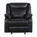 Homelegance Furniture Jude Glider Recliner Chair in Black 8201BLK-1 - Premium Recliner from Homelegance (Titan Warehouse) - Just $512.85! Shop now at Furniture Wholesale Plus  We are the best furniture store in Nashville, Hendersonville, Goodlettsville, Madison, Antioch, Mount Juliet, Lebanon, Gallatin, Springfield, Murfreesboro, Franklin, Brentwood