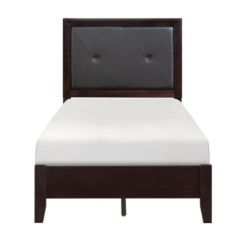 Homelegance Edina Twin Panel Bed in Espresso-Hinted Cherry 2145T-1 - Premium Bed from Homelegance (Titan Warehouse) - Just $280.31! Shop now at Furniture Wholesale Plus  We are the best furniture store in Nashville, Hendersonville, Goodlettsville, Madison, Antioch, Mount Juliet, Lebanon, Gallatin, Springfield, Murfreesboro, Franklin, Brentwood