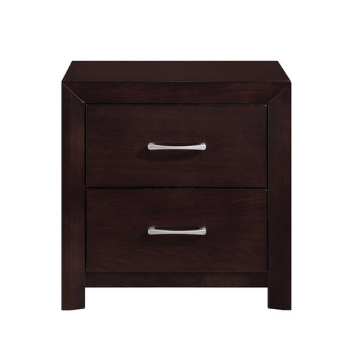 Homelegance Edina 2 Drawer Nightstand in Espresso-Hinted Cherry 2145-4 - Premium Nightstand from Homelegance (Titan Warehouse) - Just $146.25! Shop now at Furniture Wholesale Plus  We are the best furniture store in Nashville, Hendersonville, Goodlettsville, Madison, Antioch, Mount Juliet, Lebanon, Gallatin, Springfield, Murfreesboro, Franklin, Brentwood