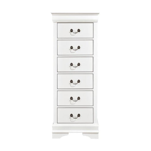 Homelegance Mayville 6 Drawer Lingerie Chest in White 2147W-12 - Premium Chest from Homelegance (Titan Warehouse) - Just $302.25! Shop now at Furniture Wholesale Plus  We are the best furniture store in Nashville, Hendersonville, Goodlettsville, Madison, Antioch, Mount Juliet, Lebanon, Gallatin, Springfield, Murfreesboro, Franklin, Brentwood