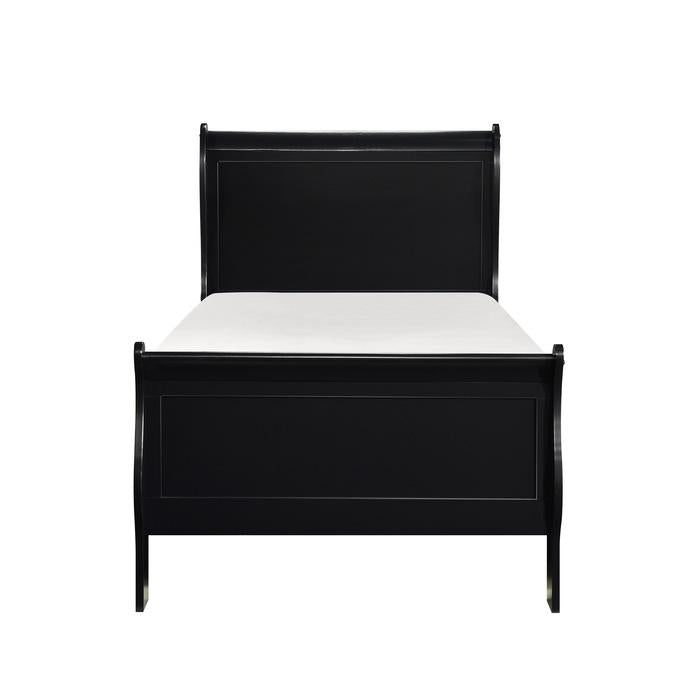 Homelegance Mayville Twin Sleigh Bed in Black 2147TBK-1 - Premium Bed from Homelegance (Titan Warehouse) - Just $314.44! Shop now at Furniture Wholesale Plus  We are the best furniture store in Nashville, Hendersonville, Goodlettsville, Madison, Antioch, Mount Juliet, Lebanon, Gallatin, Springfield, Murfreesboro, Franklin, Brentwood