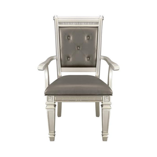 Homelegance Bevelle Arm Chair in Silver (Set of 2) 1958A - Premium Arm Chair from Homelegance (Titan Warehouse) - Just $195! Shop now at Furniture Wholesale Plus  We are the best furniture store in Nashville, Hendersonville, Goodlettsville, Madison, Antioch, Mount Juliet, Lebanon, Gallatin, Springfield, Murfreesboro, Franklin, Brentwood