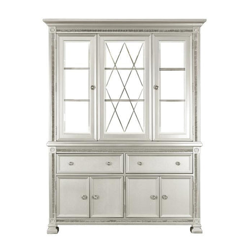 Homelegance Bevelle Buffet with Hutch in Silver 1958-50-55 - Premium Buffet from Homelegance (Titan Warehouse) - Just $1852.50! Shop now at Furniture Wholesale Plus (Nashville,TN)  We are the best furniture store in Nashville, Hendersonville, Goodlettsville, Madison, Antioch, Mount Juliet, Lebanon, Gallatin, Springfield, Murfreesboro, Franklin, Brentwood