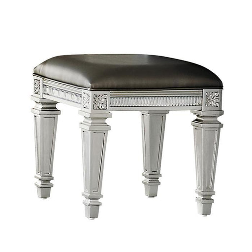 Homelegance Bevelle Vanity Stool in Silver 1958-14 - Premium Stool from Homelegance (Titan Warehouse) - Just $107.25! Shop now at Furniture Wholesale Plus  We are the best furniture store in Nashville, Hendersonville, Goodlettsville, Madison, Antioch, Mount Juliet, Lebanon, Gallatin, Springfield, Murfreesboro, Franklin, Brentwood