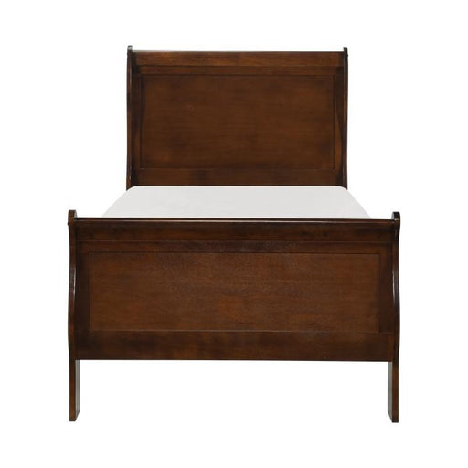 Homelegance Mayville Twin Sleigh in Brown Cherry 2147T-1 - Premium Bed from Homelegance (Titan Warehouse) - Just $314.44! Shop now at Furniture Wholesale Plus  We are the best furniture store in Nashville, Hendersonville, Goodlettsville, Madison, Antioch, Mount Juliet, Lebanon, Gallatin, Springfield, Murfreesboro, Franklin, Brentwood