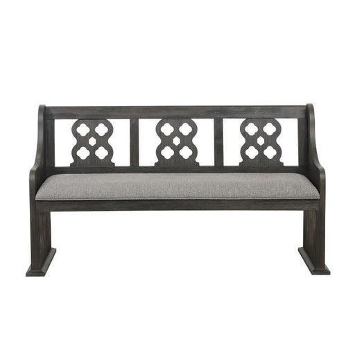 Homelegance Arasina Bench with Curved Arms in Dark Pewter 5559N-14A - Premium Bench from Homelegance (Titan Warehouse) - Just $407.55! Shop now at Furniture Wholesale Plus  We are the best furniture store in Nashville, Hendersonville, Goodlettsville, Madison, Antioch, Mount Juliet, Lebanon, Gallatin, Springfield, Murfreesboro, Franklin, Brentwood