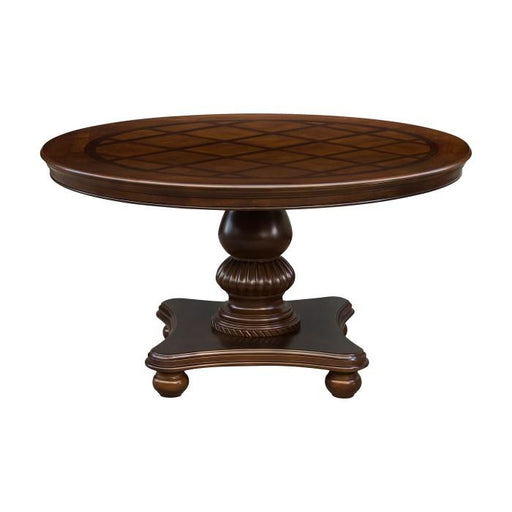 Homelegance Lordsburg Round Dining Table in Brown Cherry 5473-54* - Premium Dining Table from Homelegance (Titan Warehouse) - Just $446.55! Shop now at Furniture Wholesale Plus  We are the best furniture store in Nashville, Hendersonville, Goodlettsville, Madison, Antioch, Mount Juliet, Lebanon, Gallatin, Springfield, Murfreesboro, Franklin, Brentwood