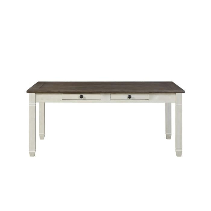 Homelegance Granby Dining Table in White & Brown 5627NW-72 - Premium Dining Table from Homelegance (Titan Warehouse) - Just $505.05! Shop now at Furniture Wholesale Plus  We are the best furniture store in Nashville, Hendersonville, Goodlettsville, Madison, Antioch, Mount Juliet, Lebanon, Gallatin, Springfield, Murfreesboro, Franklin, Brentwood