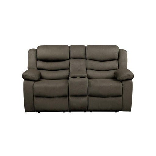 Homelegance Furniture Discus Double Reclining Loveseat in Brown 9526BR-2 - Premium Loveseat from Homelegance (Titan Warehouse) - Just $700.05! Shop now at Furniture Wholesale Plus  We are the best furniture store in Nashville, Hendersonville, Goodlettsville, Madison, Antioch, Mount Juliet, Lebanon, Gallatin, Springfield, Murfreesboro, Franklin, Brentwood