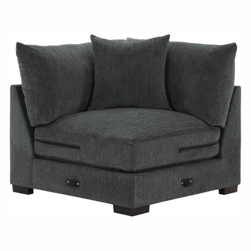 Homelegance Furniture Worchester Corner Seat in Gray 9857DG-CR - Premium Corner Section from Homelegance (Titan Warehouse) - Just $602.55! Shop now at Furniture Wholesale Plus  We are the best furniture store in Nashville, Hendersonville, Goodlettsville, Madison, Antioch, Mount Juliet, Lebanon, Gallatin, Springfield, Murfreesboro, Franklin, Brentwood