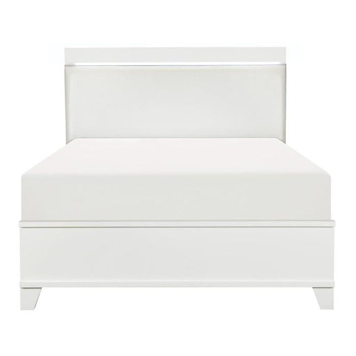 Homelegance Kerren Queen Platform Bed in White 1678W-1* - Premium Bed from Homelegance (Titan Warehouse) - Just $551.85! Shop now at Furniture Wholesale Plus  We are the best furniture store in Nashville, Hendersonville, Goodlettsville, Madison, Antioch, Mount Juliet, Lebanon, Gallatin, Springfield, Murfreesboro, Franklin, Brentwood