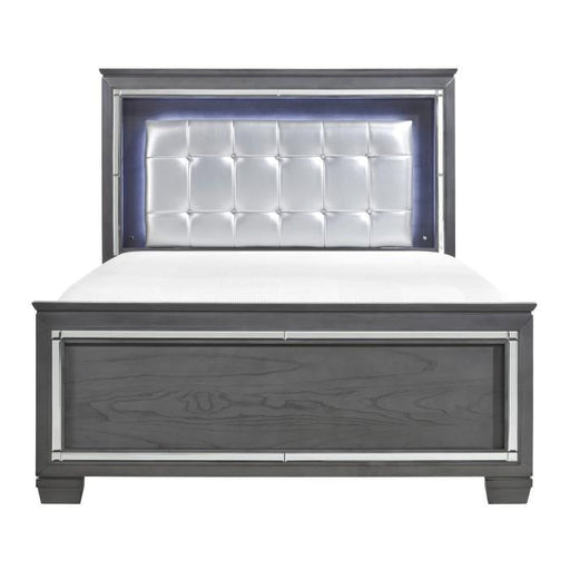 Homelegance Allura Queen Panel Bed in Gray 1916GY-1* - Premium Bed from Homelegance (Titan Warehouse) - Just $661.05! Shop now at Furniture Wholesale Plus  We are the best furniture store in Nashville, Hendersonville, Goodlettsville, Madison, Antioch, Mount Juliet, Lebanon, Gallatin, Springfield, Murfreesboro, Franklin, Brentwood