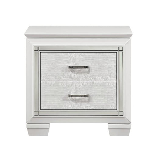 Homelegance Allura Nightstand in White 1916W-4 - Premium Nightstand from Homelegance (Titan Warehouse) - Just $312! Shop now at Furniture Wholesale Plus  We are the best furniture store in Nashville, Hendersonville, Goodlettsville, Madison, Antioch, Mount Juliet, Lebanon, Gallatin, Springfield, Murfreesboro, Franklin, Brentwood