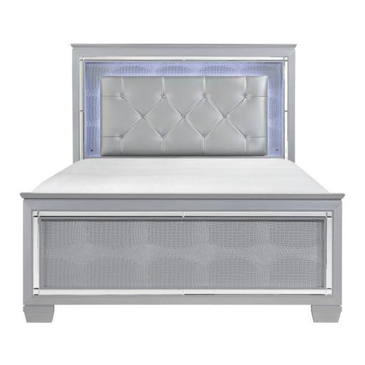 Homelegance Allura Full Panel Bed in Silver 1916F-1* - Premium Bed from Homelegance (Titan Warehouse) - Just $661.05! Shop now at Furniture Wholesale Plus  We are the best furniture store in Nashville, Hendersonville, Goodlettsville, Madison, Antioch, Mount Juliet, Lebanon, Gallatin, Springfield, Murfreesboro, Franklin, Brentwood