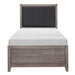 Homelegance Woodrow Twin Panel Bed in Gray 2042T-1* - Premium Bed from Homelegance (Titan Warehouse) - Just $216.45! Shop now at Furniture Wholesale Plus  We are the best furniture store in Nashville, Hendersonville, Goodlettsville, Madison, Antioch, Mount Juliet, Lebanon, Gallatin, Springfield, Murfreesboro, Franklin, Brentwood