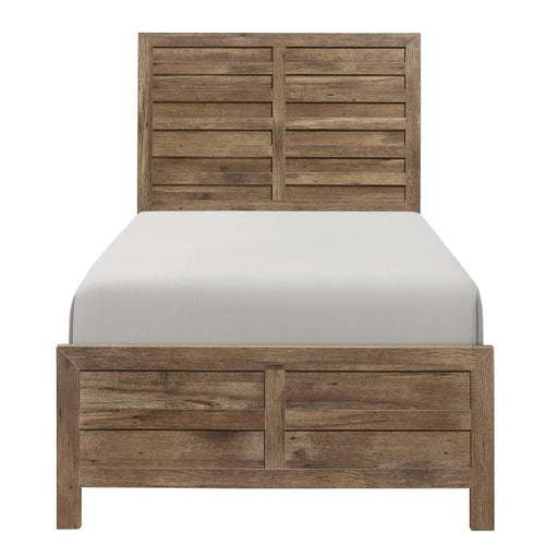 Homelegance Furniture Mandan Twin Panel Bed in Weathered Pine 1910T-1* - Premium Bed from Homelegance (Titan Warehouse) - Just $271.05! Shop now at Furniture Wholesale Plus  We are the best furniture store in Nashville, Hendersonville, Goodlettsville, Madison, Antioch, Mount Juliet, Lebanon, Gallatin, Springfield, Murfreesboro, Franklin, Brentwood
