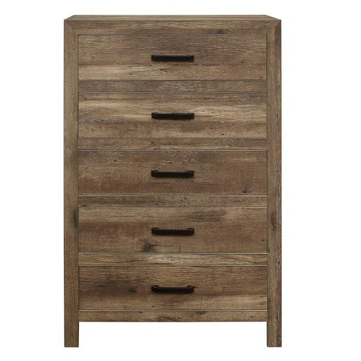 Homelegance Furniture Mandan 5 Drawer Chest in Weathered Pine 1910-9 - Premium Chest from Homelegance (Titan Warehouse) - Just $351! Shop now at Furniture Wholesale Plus  We are the best furniture store in Nashville, Hendersonville, Goodlettsville, Madison, Antioch, Mount Juliet, Lebanon, Gallatin, Springfield, Murfreesboro, Franklin, Brentwood
