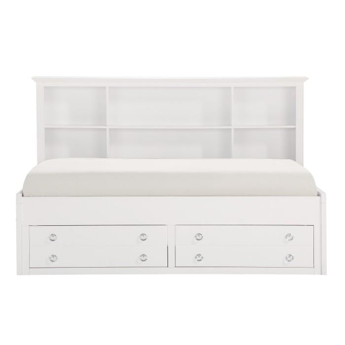 Homelegance Meghan Twin Lounge Storage Bed in White 2058WHPRT-1* - Premium Bed from Homelegance (Titan Warehouse) - Just $1129.05! Shop now at Furniture Wholesale Plus  We are the best furniture store in Nashville, Hendersonville, Goodlettsville, Madison, Antioch, Mount Juliet, Lebanon, Gallatin, Springfield, Murfreesboro, Franklin, Brentwood