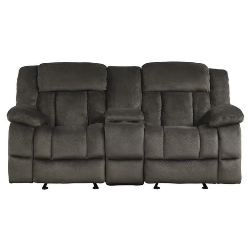 Homelegance Furniture Laurelton Double Glider Reclining Loveseat w/ Center Console in Chocolate 9636-2 - Premium Loveseat from Homelegance (Titan Warehouse) - Just $934.05! Shop now at Furniture Wholesale Plus  We are the best furniture store in Nashville, Hendersonville, Goodlettsville, Madison, Antioch, Mount Juliet, Lebanon, Gallatin, Springfield, Murfreesboro, Franklin, Brentwood