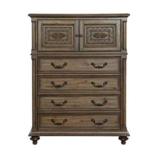 Homelegance Furniture Rachelle 4 Drawer Chest in Weathered Pecan 1693-9 - Premium Chest from Homelegance (Titan Warehouse) - Just $924.30! Shop now at Furniture Wholesale Plus  We are the best furniture store in Nashville, Hendersonville, Goodlettsville, Madison, Antioch, Mount Juliet, Lebanon, Gallatin, Springfield, Murfreesboro, Franklin, Brentwood