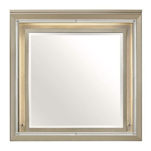 Homelegance Furniture Youth Loudon Mirror in Champagne Metallic B1515-6 - Premium Mirror from Homelegance (Titan Warehouse) - Just $195! Shop now at Furniture Wholesale Plus  We are the best furniture store in Nashville, Hendersonville, Goodlettsville, Madison, Antioch, Mount Juliet, Lebanon, Gallatin, Springfield, Murfreesboro, Franklin, Brentwood
