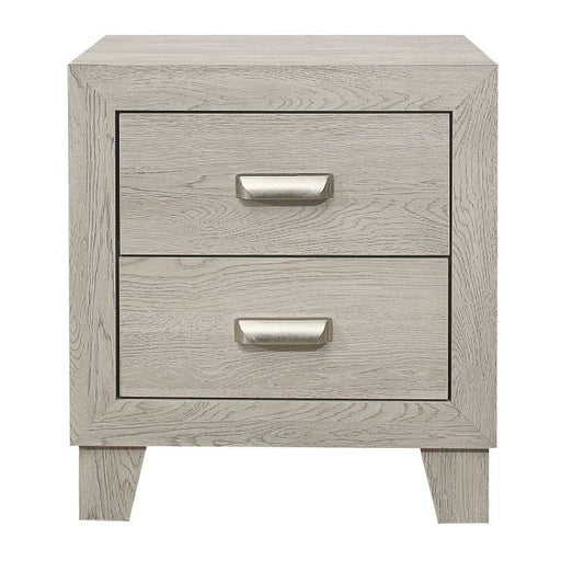 Homelegance Furniture Quinby 2 Drawer Nightstand in Light Brown 1525-4 - Premium Nightstand from Homelegance (Titan Warehouse) - Just $134.55! Shop now at Furniture Wholesale Plus  We are the best furniture store in Nashville, Hendersonville, Goodlettsville, Madison, Antioch, Mount Juliet, Lebanon, Gallatin, Springfield, Murfreesboro, Franklin, Brentwood