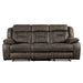 Homelegance Furniture Madrona Double Reclining Sofa in Dark Brown 9989DB-3 - Premium Sofa from Homelegance (Titan Warehouse) - Just $1090.05! Shop now at Furniture Wholesale Plus  We are the best furniture store in Nashville, Hendersonville, Goodlettsville, Madison, Antioch, Mount Juliet, Lebanon, Gallatin, Springfield, Murfreesboro, Franklin, Brentwood